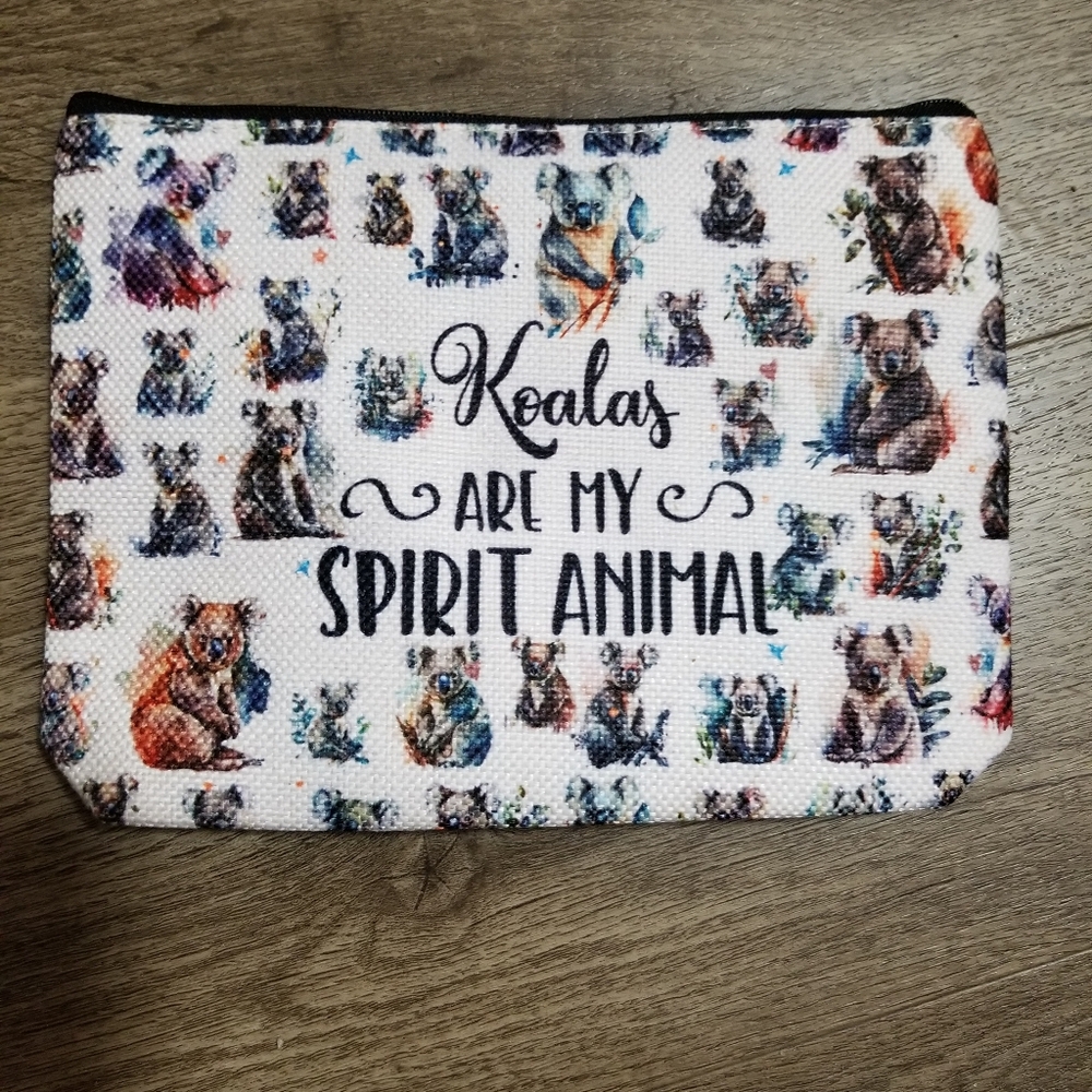Koalas Are My Spirit Animal Makeup Bag